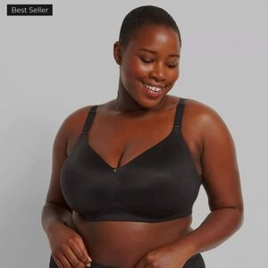 Invisible Backsmoother Lightly Lined No-Wire Bra (Cacique/Lane Bryant) 40H